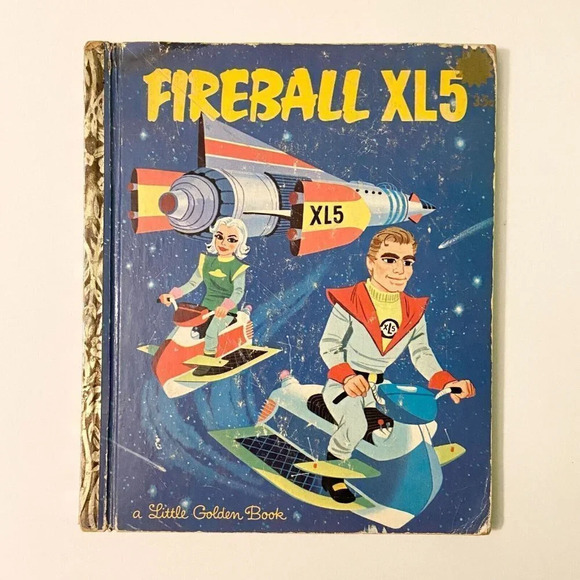 Vintage 1964 Fireball  XL5 Little Golden Book First Edition Barbara Shook - Picture 16 of 16